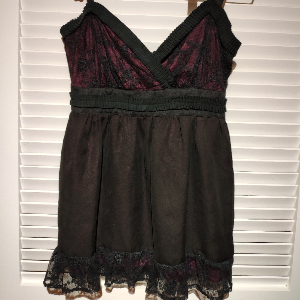 Grab Denim lace blouse, M size